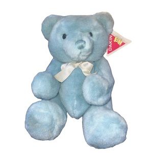 Dakin Blue Dusty Teal Jointed Movable Teddy Bear Plush 14 inch Stuffed Tags